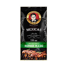 چاشنی مخلوط با روغن  با طعم  مکزیکی مخصوص جوجه انواع گوشت علوی 150 گرمی*